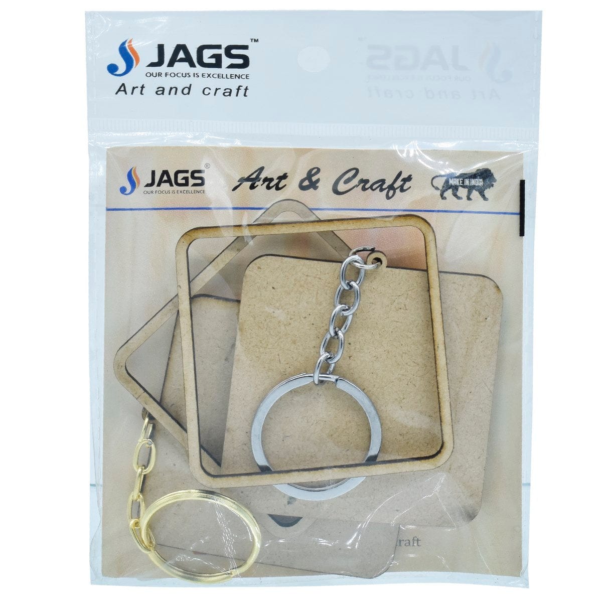 jags-mumbai MDF MDF keychain (Pack of 2 for decoupage, painting, mandala, resin)