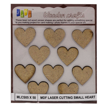 MDF Laser Cutting Heart Mix Small MLCS05