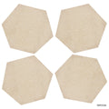 jags-mumbai MDF MDF Plate Hexagon 10X10 4MM 4 Pics MPH100