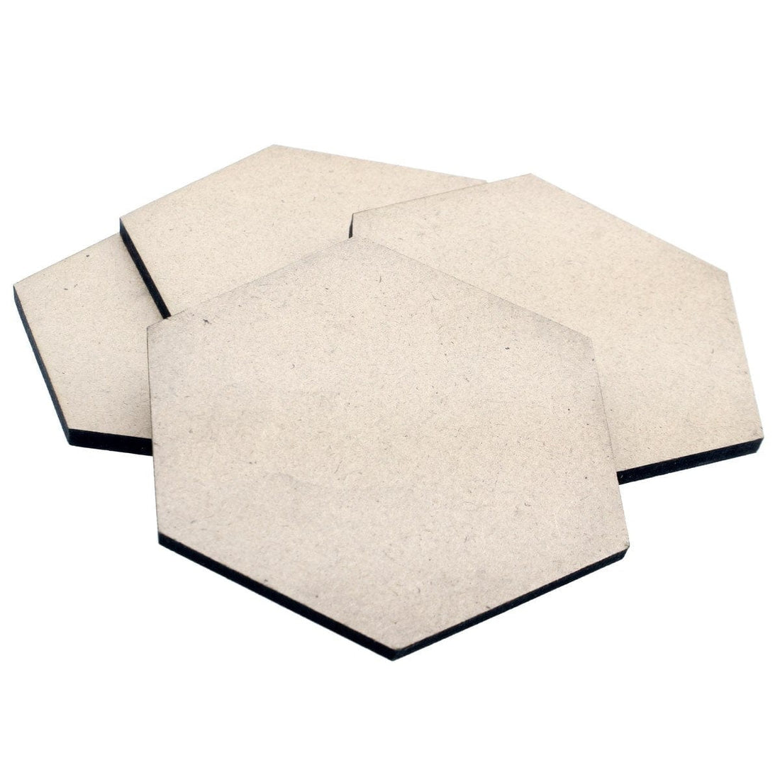 jags-mumbai MDF MDF Plate Hexagon 10X10 4MM 4 Pics MPH100