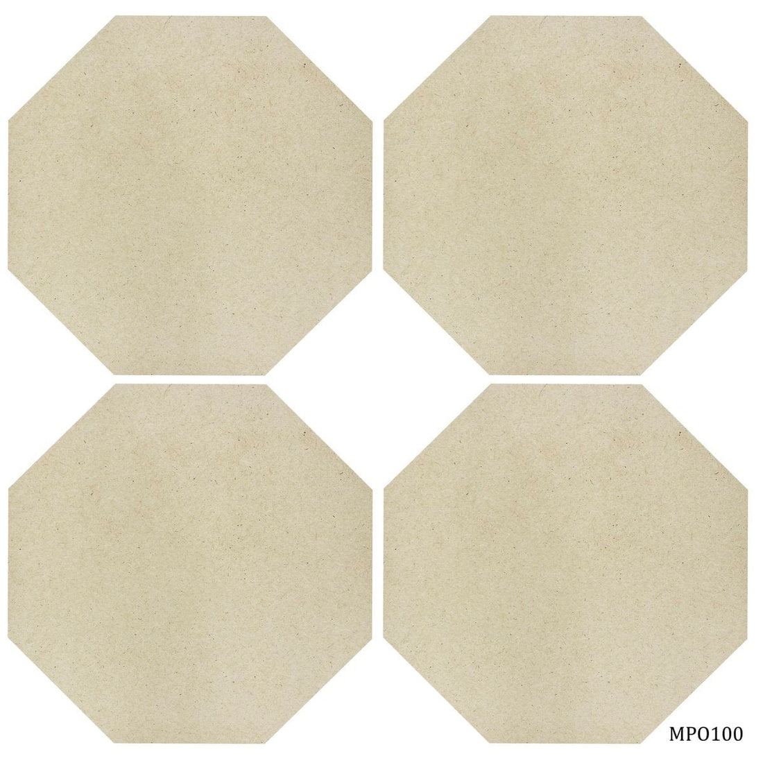 jags-mumbai MDF MDF Plate Octagon 10X10 4MM 4 Pics MPO100