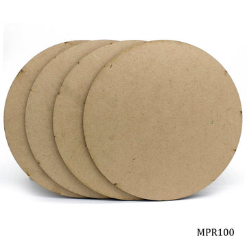 jags-mumbai MDF MDF Plate Round 10X10 4MM 4 Pics MPR100