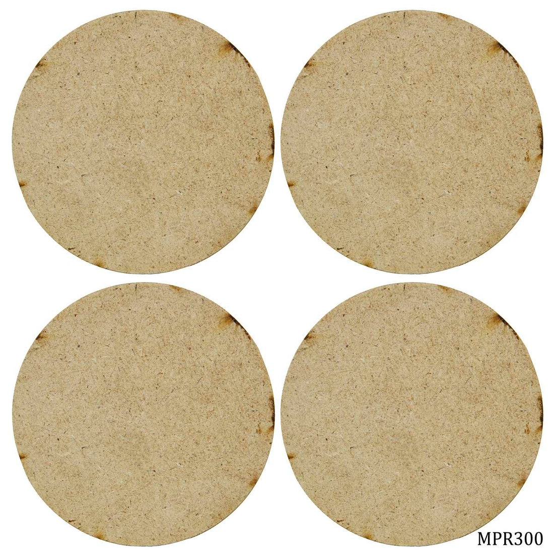 jags-mumbai MDF MDF Plate Round 3X3 4MM 4 Pics MPR300