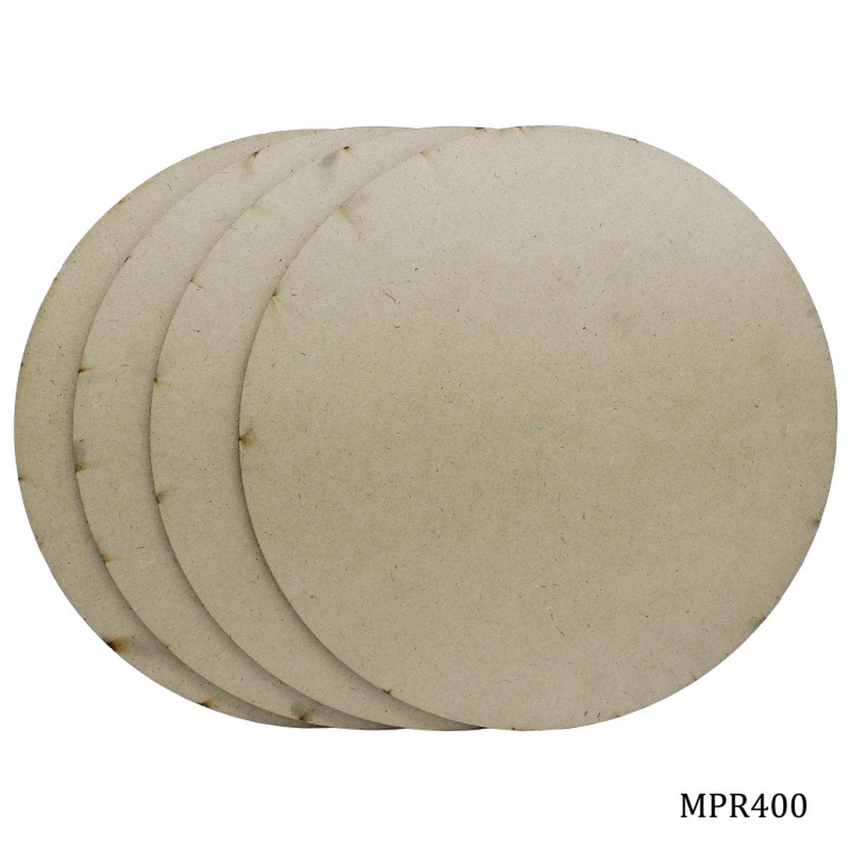 jags-mumbai MDF MDF Plate Round 4X4 4MM 4 Pics MPR400