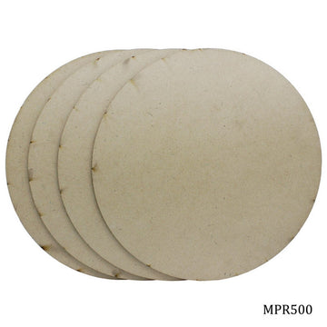 MDF Plate Round 5X5 4MM 4 Pics MPR500