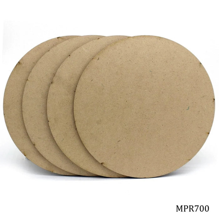 MDF Plate Round 7 Inch [4mm] (Contain 4 Unit) - Durable and Versatile