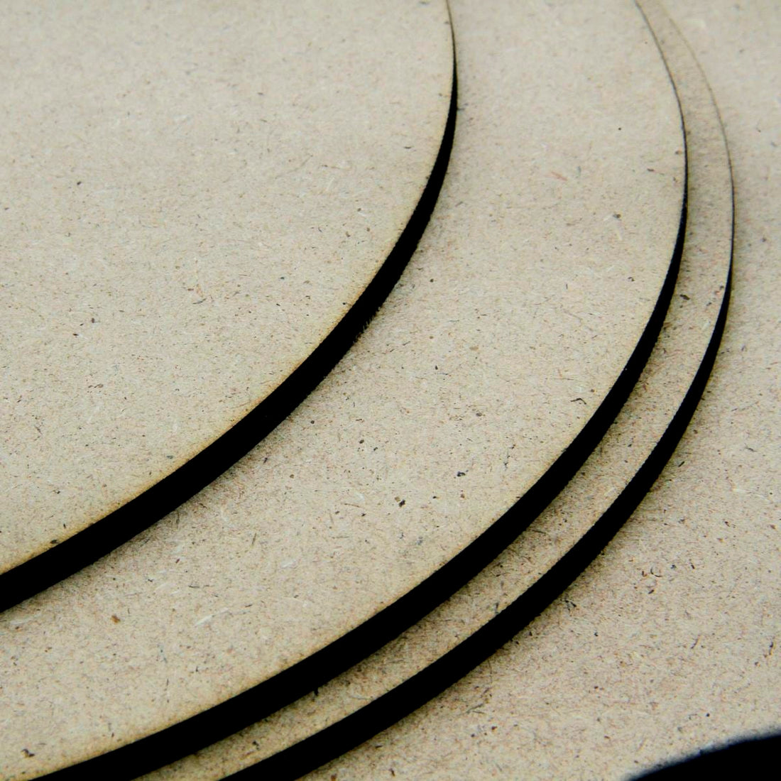 jags-mumbai MDF MDF Plate Round 9X9 4MM 4 Pcs