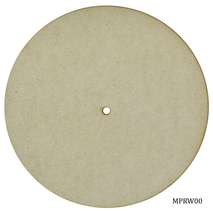MDF Plate Round with hole 10 Inch 4mm MPRW00