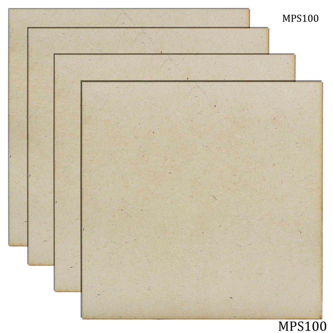 jags-mumbai MDF MDF Plate Square 10X10 4MM 4 Pics MPS100