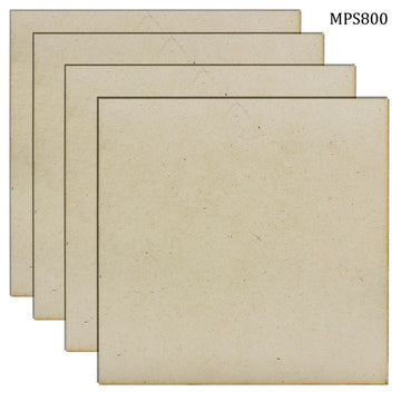MDF Plate Square 8X8 4MM 4 Pics