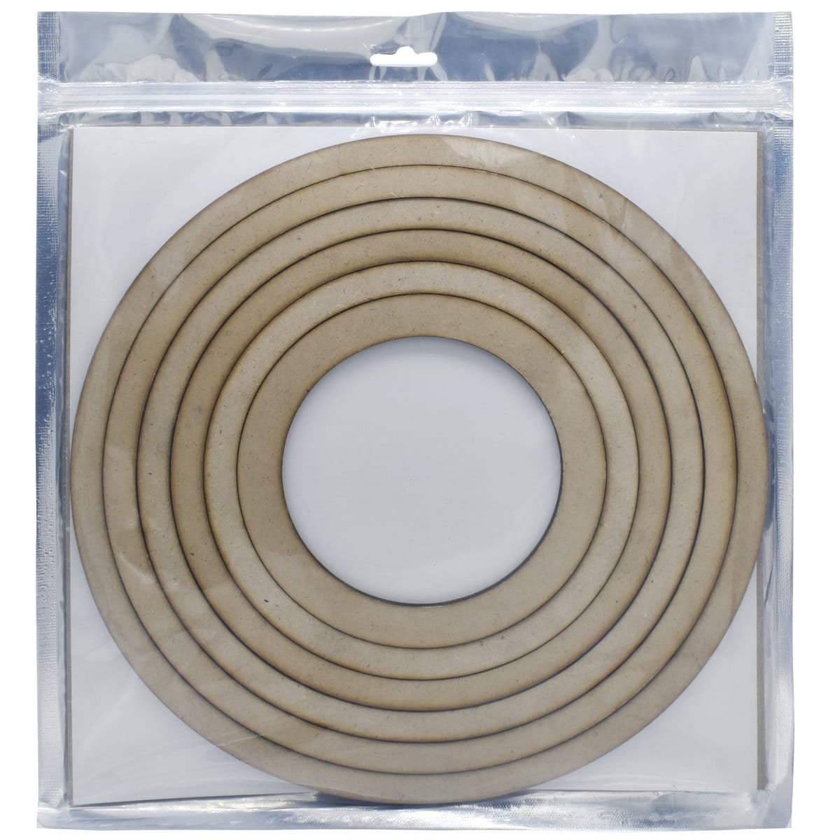 jags-mumbai MDF MDF Ring Round 4MM 6 Pcs Set 10/9/8/7/6/5 MRR4MM