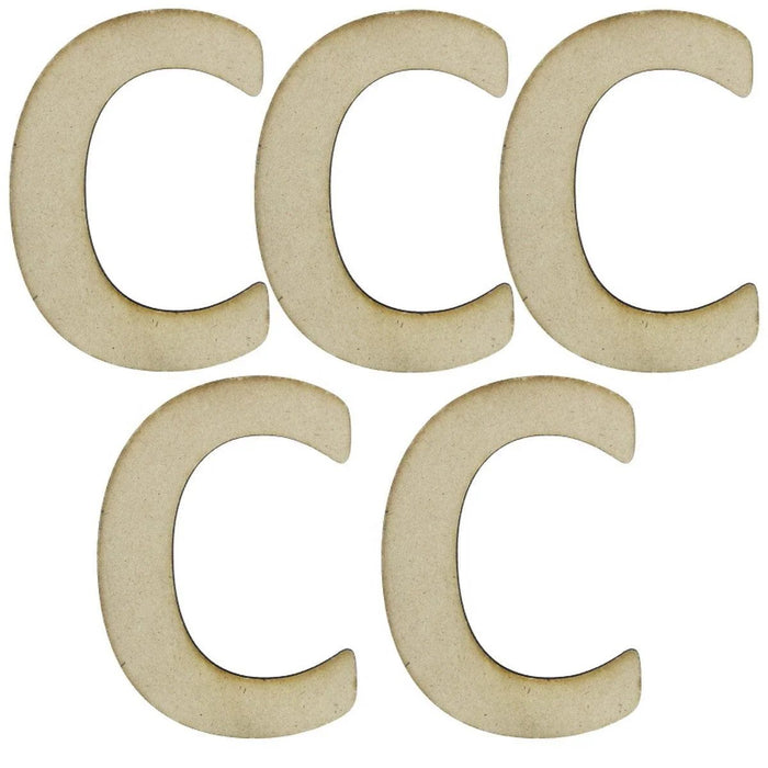 MDF & wooden Crafts Alphabets Letter 4Inch 5 Pcs MAL4-C