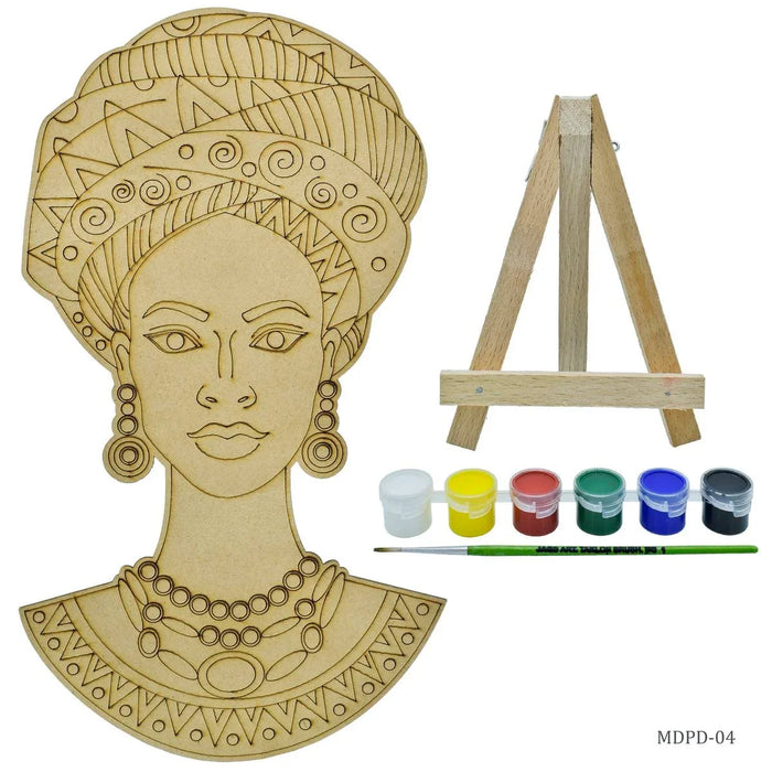 Pre marked MDF Wooden Craft DIY Painting Kit 3D