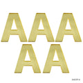 jags-mumbai MDF & wooden Crafts Acrylic Alphabet Gold A 5Pcs Set