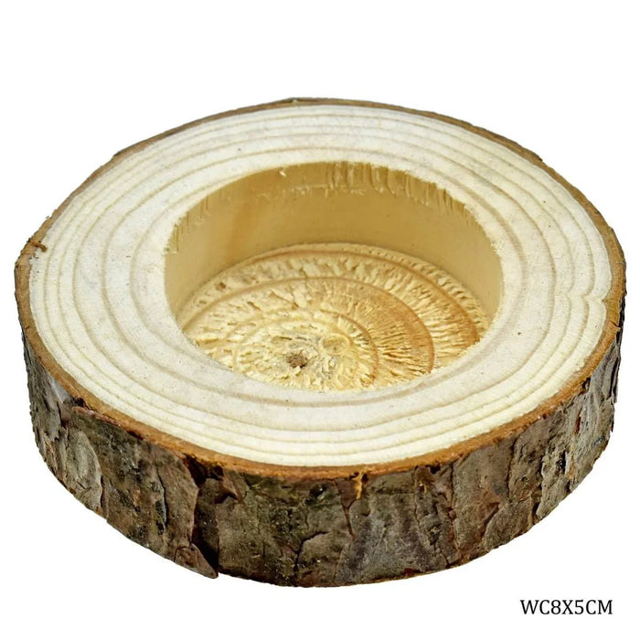 wooden candle 8.5x2cm
