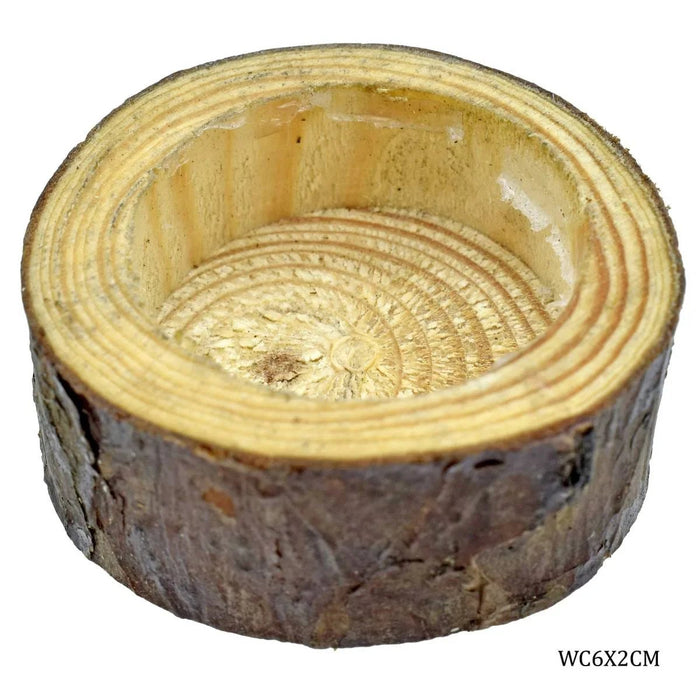 Wooden Candle Stand  (6x2.5cm)