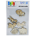 jags-mumbai MDF & wooden Crafts Wooden Craft Animal Design Big 6pcs WC-5