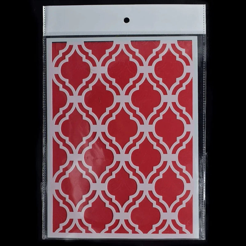 jags-mumbai Mediums & Varnish Artistic Impressions: Stencil Plastic A5 Size Wall Decor Design for Stunning Home Accents