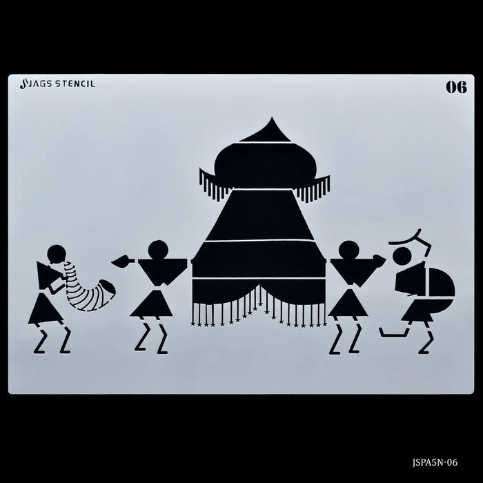 Jags Drawing Stencil Plastic A5 (Contain 1 Unit )- JSPA5N-06