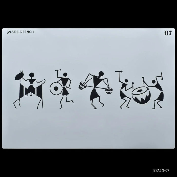 Jags Drawing Stencil Plastic A5 (Contain 1 Unit) - JSPA5N-07