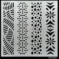 jags-mumbai Mediums & Varnish Jags Stencil Plastic Border 4in1 2x8 Inch - Elevate Your Designs with Exquisite Border Stencils!