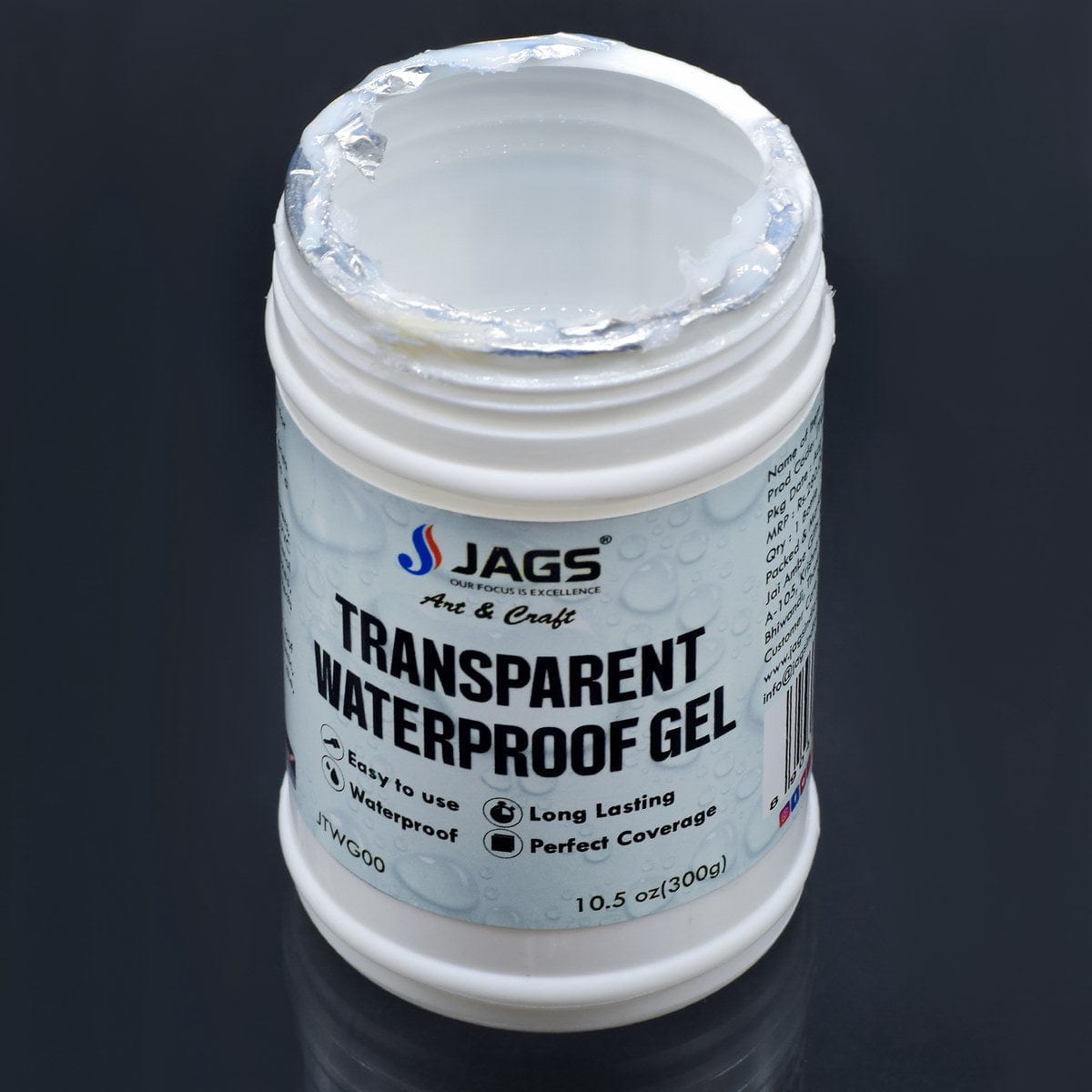 jags-mumbai Mediums & Varnish Jags Transparent Waterproof Gel 300Gms Jtwg00