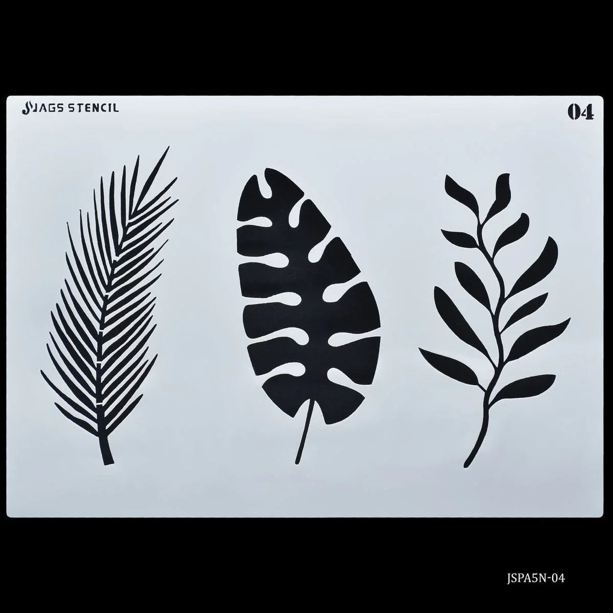 LEAF A5 Drawing Stencil 3 different designs 1pc