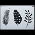 jags-mumbai Mediums & Varnish LEAF A5 Stencil 3 different designs 1pc