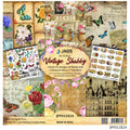 jags-mumbai Mediums & Varnish Paper Vintage Shabby 12X12 Inch: Distinctive Charm in Weathered Elegance