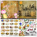 jags-mumbai Mediums & Varnish Paper Vintage Shabby 12X12 Inch: Distinctive Charm in Weathered Elegance