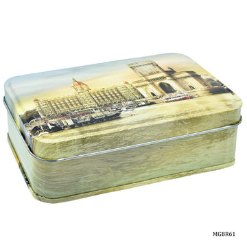 jags-mumbai Metal Box Metal Gift Box Print Rect Tins 135X75X39MM MGBR61- Perfect Gift for Any Occasion