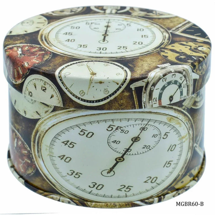 Metal Gift Box Print Round 92X60MMH MGBR60-B