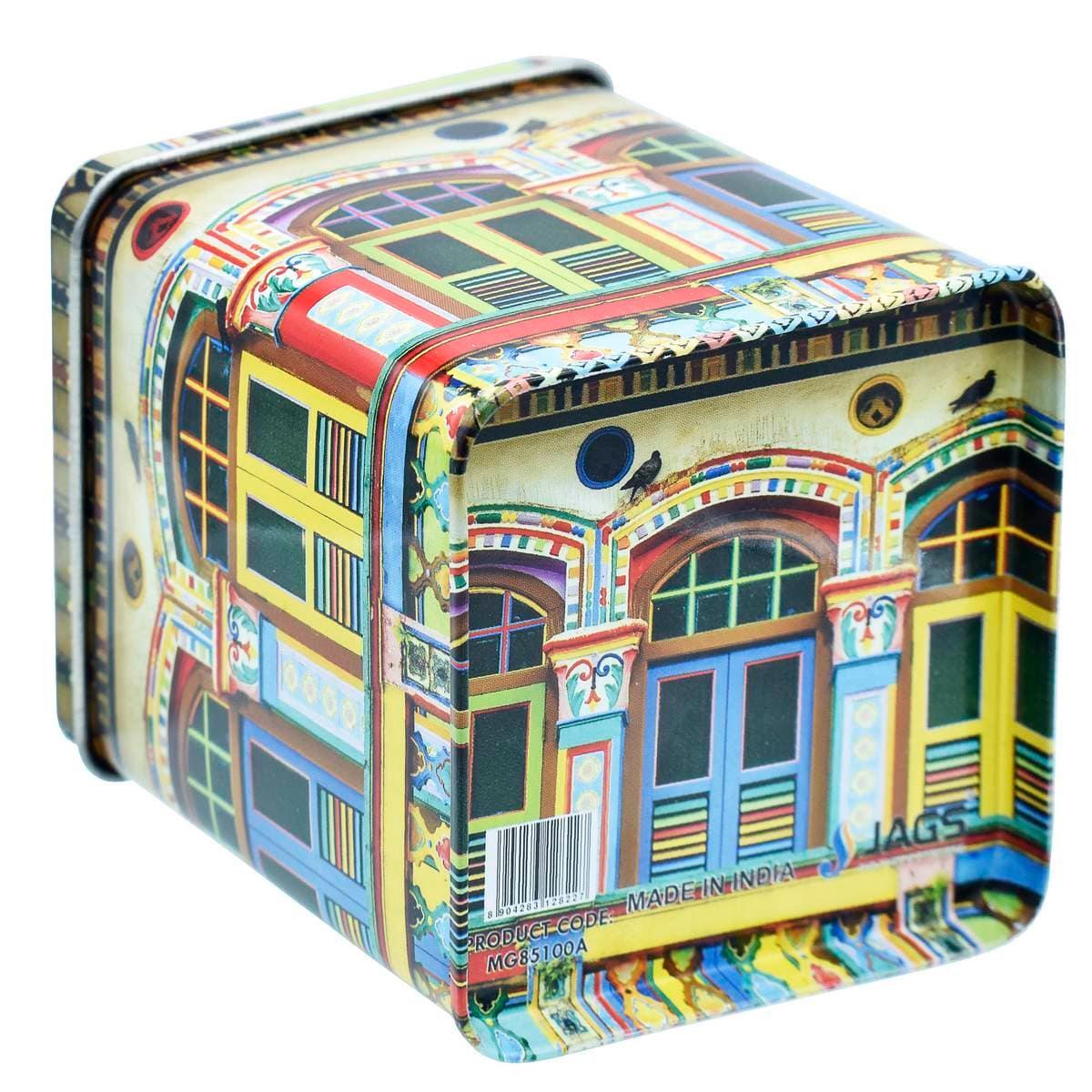jags-mumbai Metal Box Metal Gift Box Print Square 85x85x100MMH MG85100A
