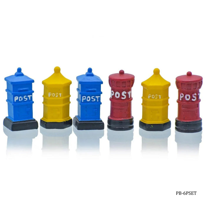 Model Accessories Miniature Post Bank 6Pcs