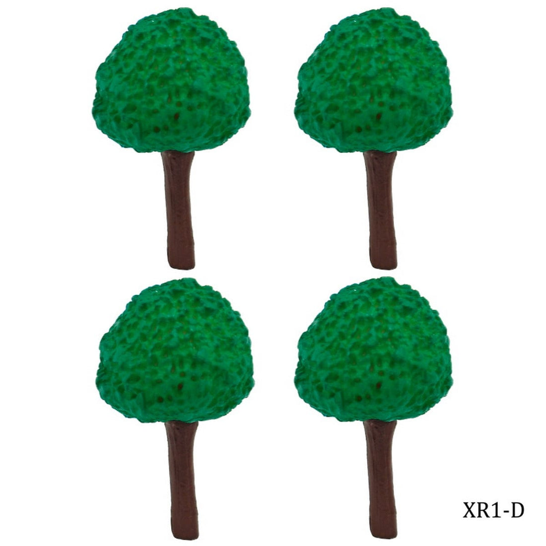 jags-mumbai Miniature 2*2*3cm / Plastic Model Plastic Accessories Model Miniature Trees 4Pcs