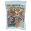 jags-mumbai Miniature 3*2*3.5cm / plastic Model Accessories Squirrel 4Pcs