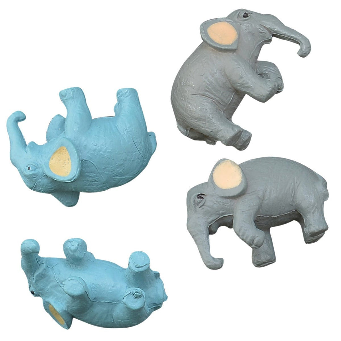 jags-mumbai Miniature Buy Model Accessories Elephant 4 Pcs (C0630-1/2) FZXX-4P