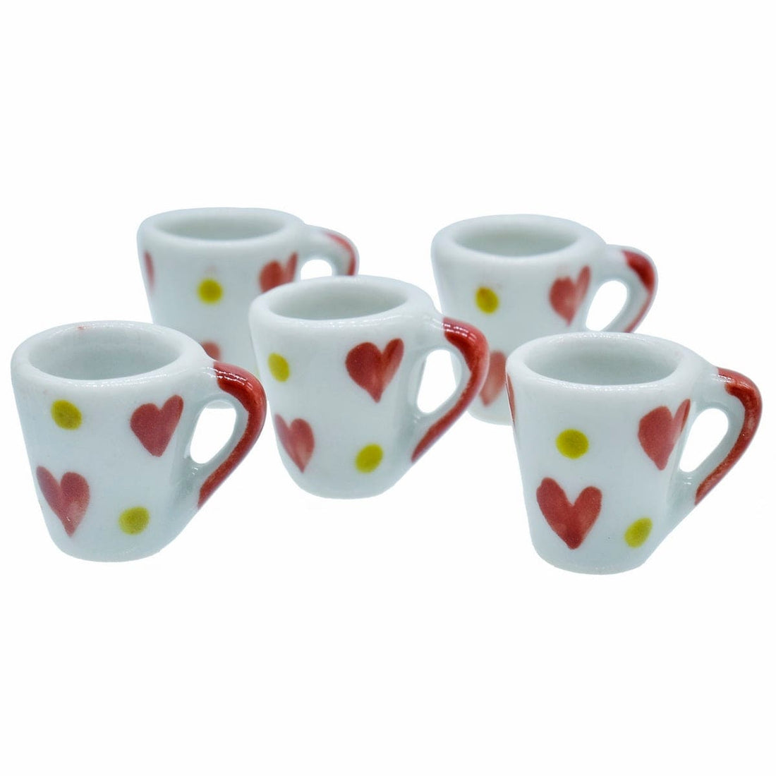 jags-mumbai Miniature Miniature Ceramics Cup Mini Colour Full 5 Pcs Set M10PCUP