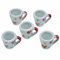 jags-mumbai Miniature Miniature Ceramics Cup Mini Colour Full 5 Pcs Set M10PCUP