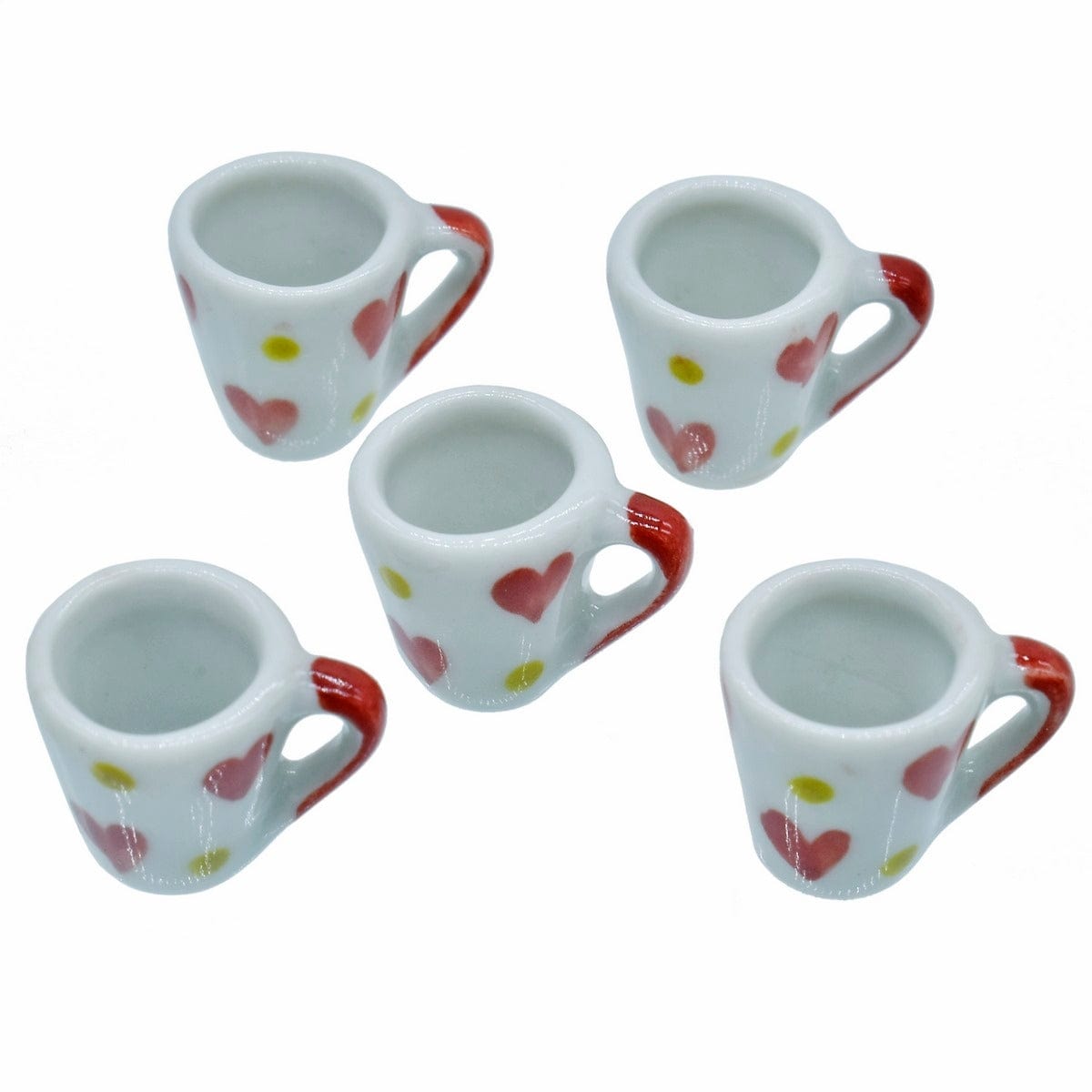jags-mumbai Miniature Miniature Ceramics Cup Mini Colour Full 5 Pcs Set M10PCUP