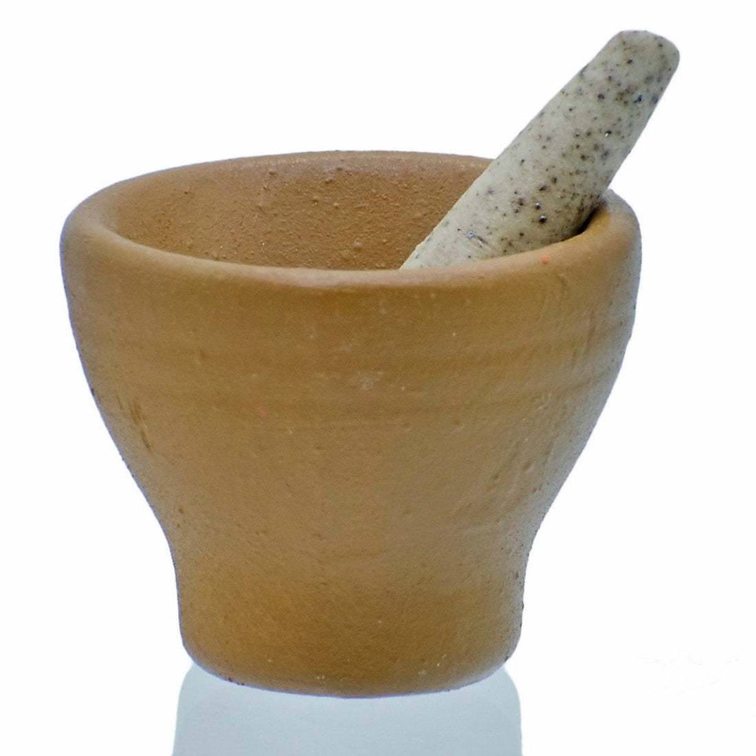 jags-mumbai Miniature Miniature Ceramics Mortar Okhali 1P Set Brown