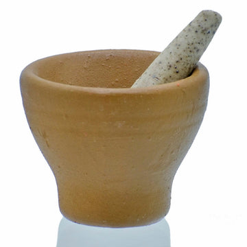 Miniature Ceramics Mortar Okhali 1P Set Brown