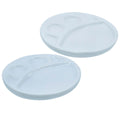 jags-mumbai Miniature Miniature Ceramics White Round 2 Pcs Set 4in1