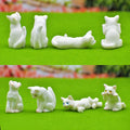 jags-mumbai Miniature Miniature Model Cat White Set (4 Pieces)