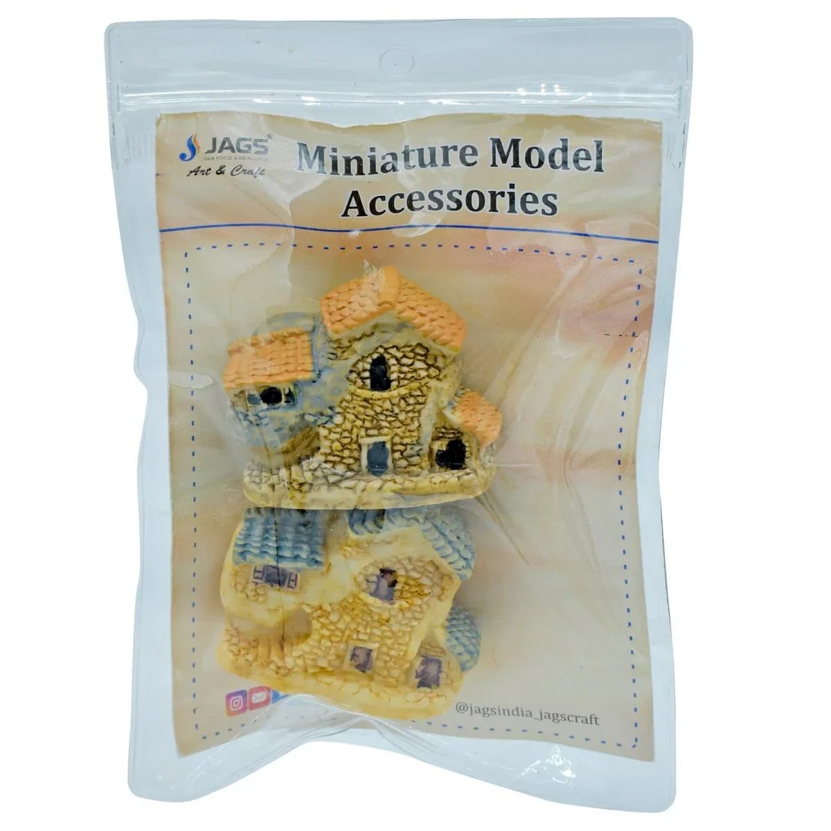 jags-mumbai Miniature Miniature Model Garden House 2Pc (C0636-5/6) MMA56