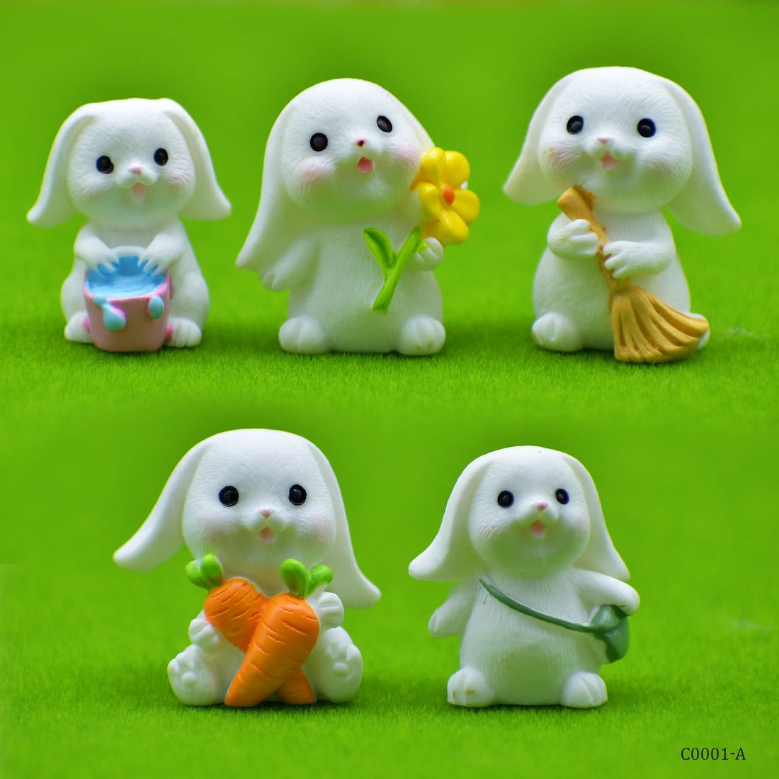 jags-mumbai Miniature Miniature Model Holland Lop Rabbit 5Pcs