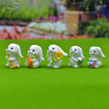 Miniature Model Holland Lop Rabbit 5Pcs