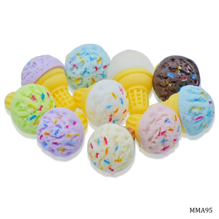 Miniature Model Icecream Cone Set Of 10 Pics