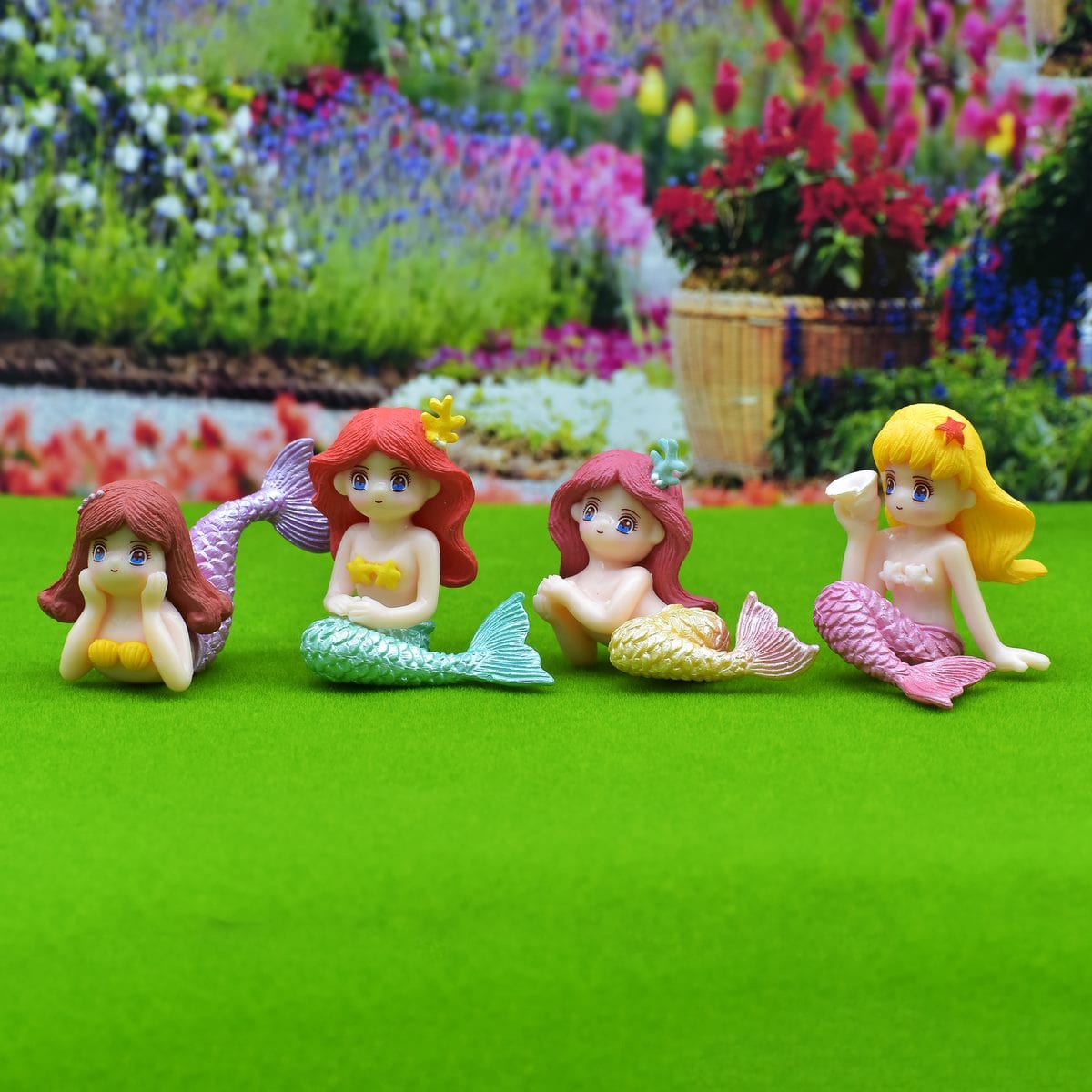 jags-mumbai Miniature Miniature Model Mermaid 4Pcs Set (C0759-3/4/5/6) C0759-A