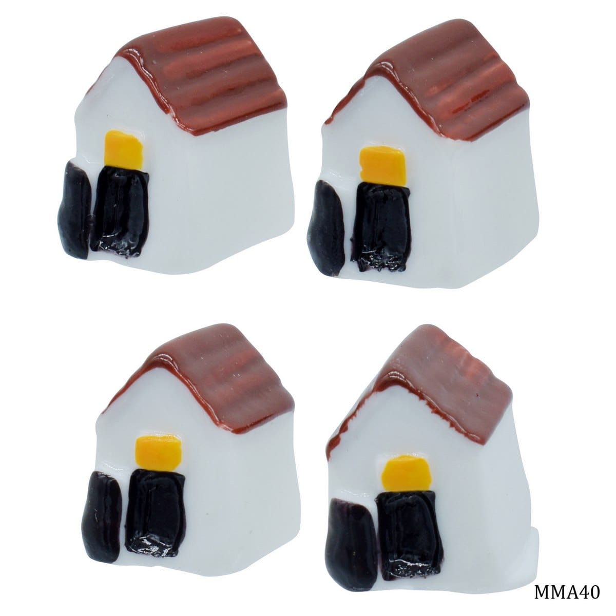 jags-mumbai Miniature Miniature Model Mini House 4Pcs (C0702-3) MMA40